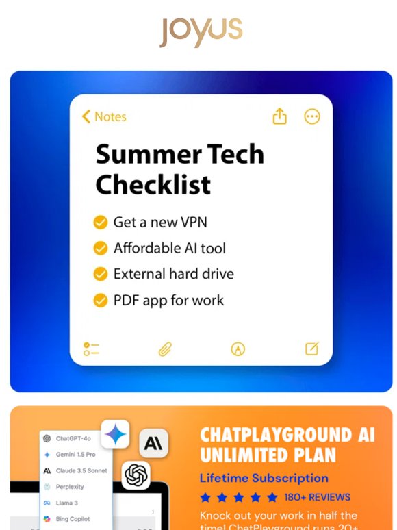 Your Summer Tech Checklist ☀️
