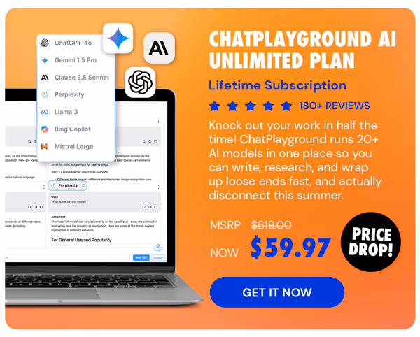 ChatPlayground AI: Lifetime Subscription (Unlimited Plan)
