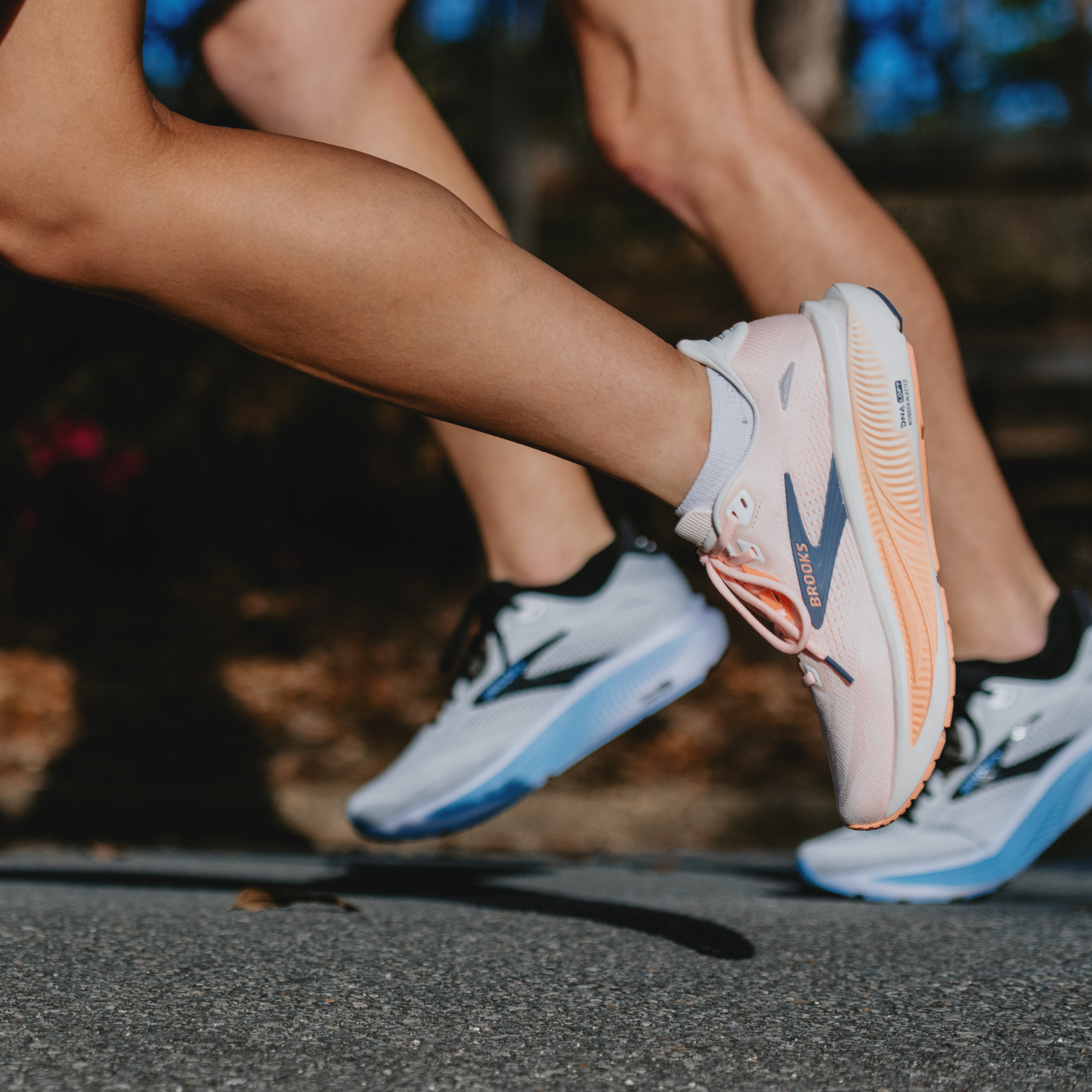Runners wearing Brooks Ghost 18 shoes
