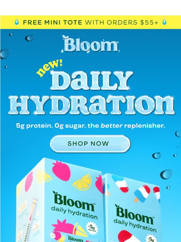 NOW POURING: DAILY HYDRATION 💧☀️