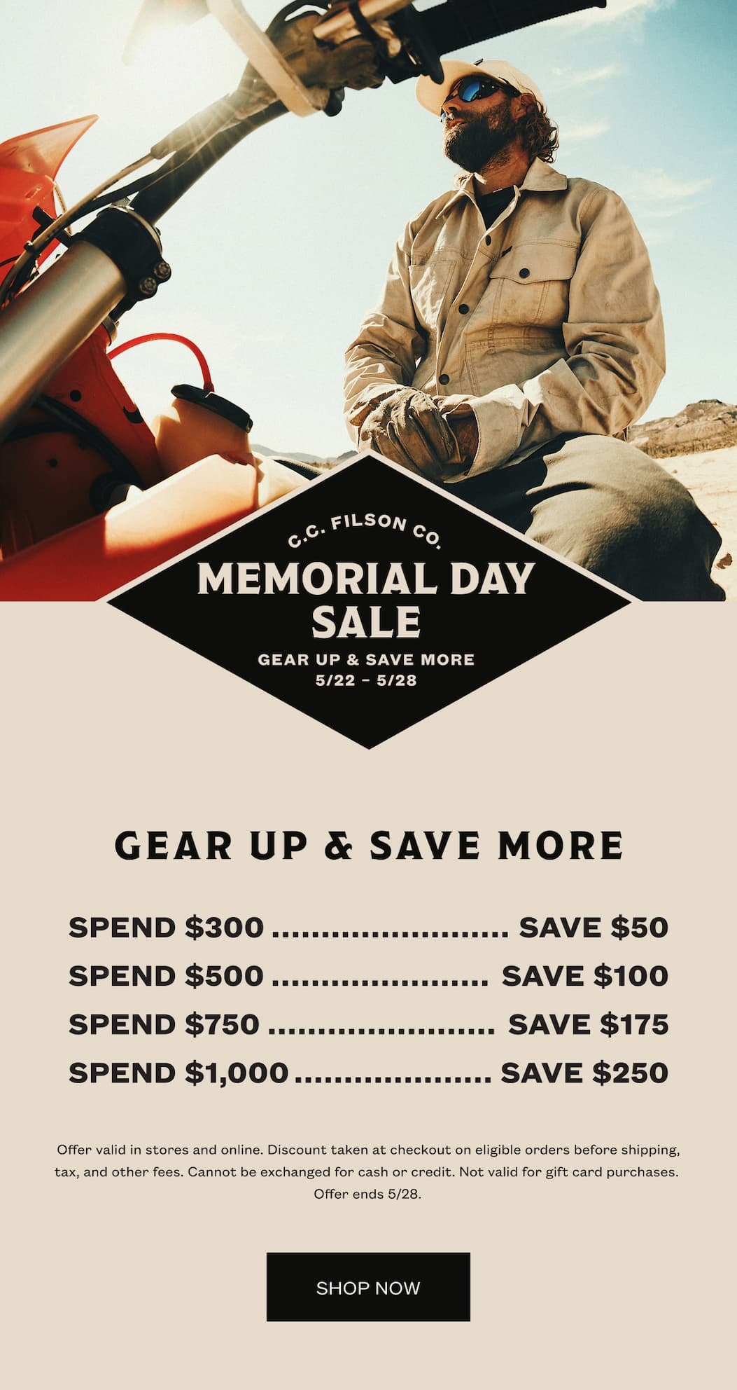 Memorial Day Sale Is Live