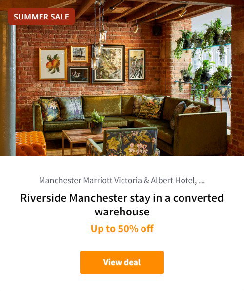 Riverside Manchester stay in a converted warehouse