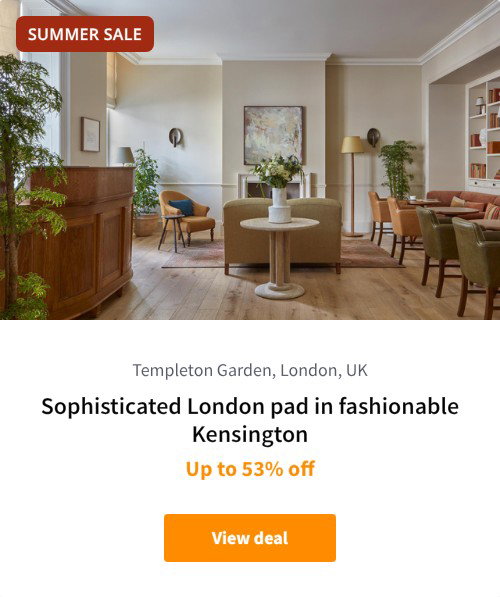 Sophisticated London pad in fashionable Kensington