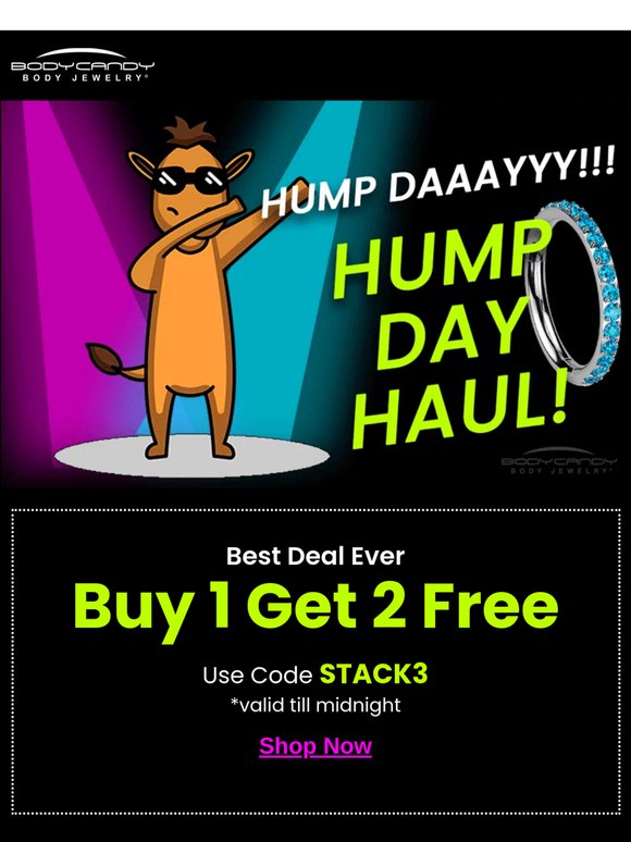 Buy 1, get 2 free. Pick three pieces, pay for one.