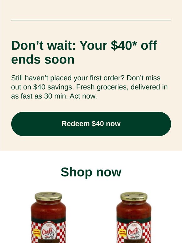 Don’t let your $40 savings expire