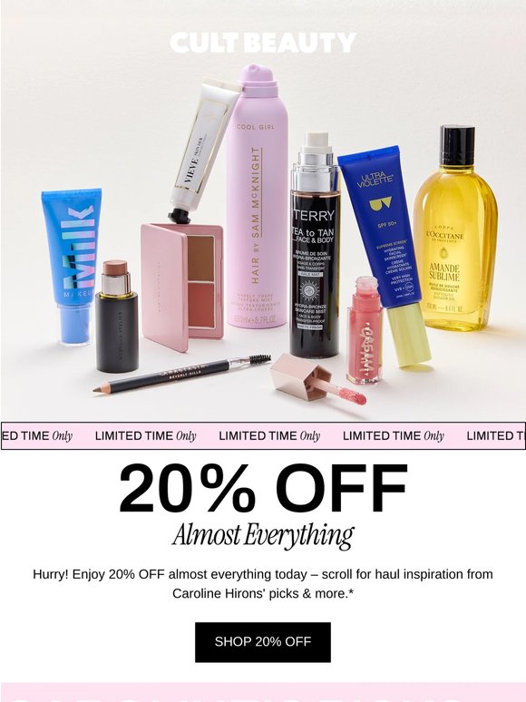 Quick! 20% OFF ends soon...