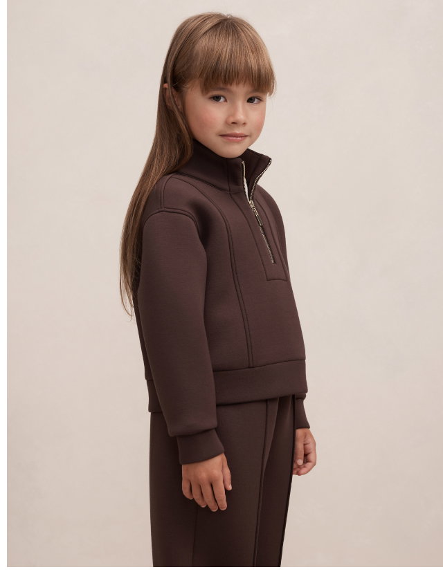 Heidi Girls Half Zip Sweatshirt