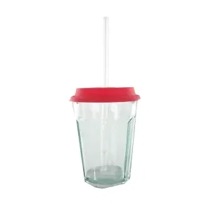 Mason Jar Vide Couvercle Rouge