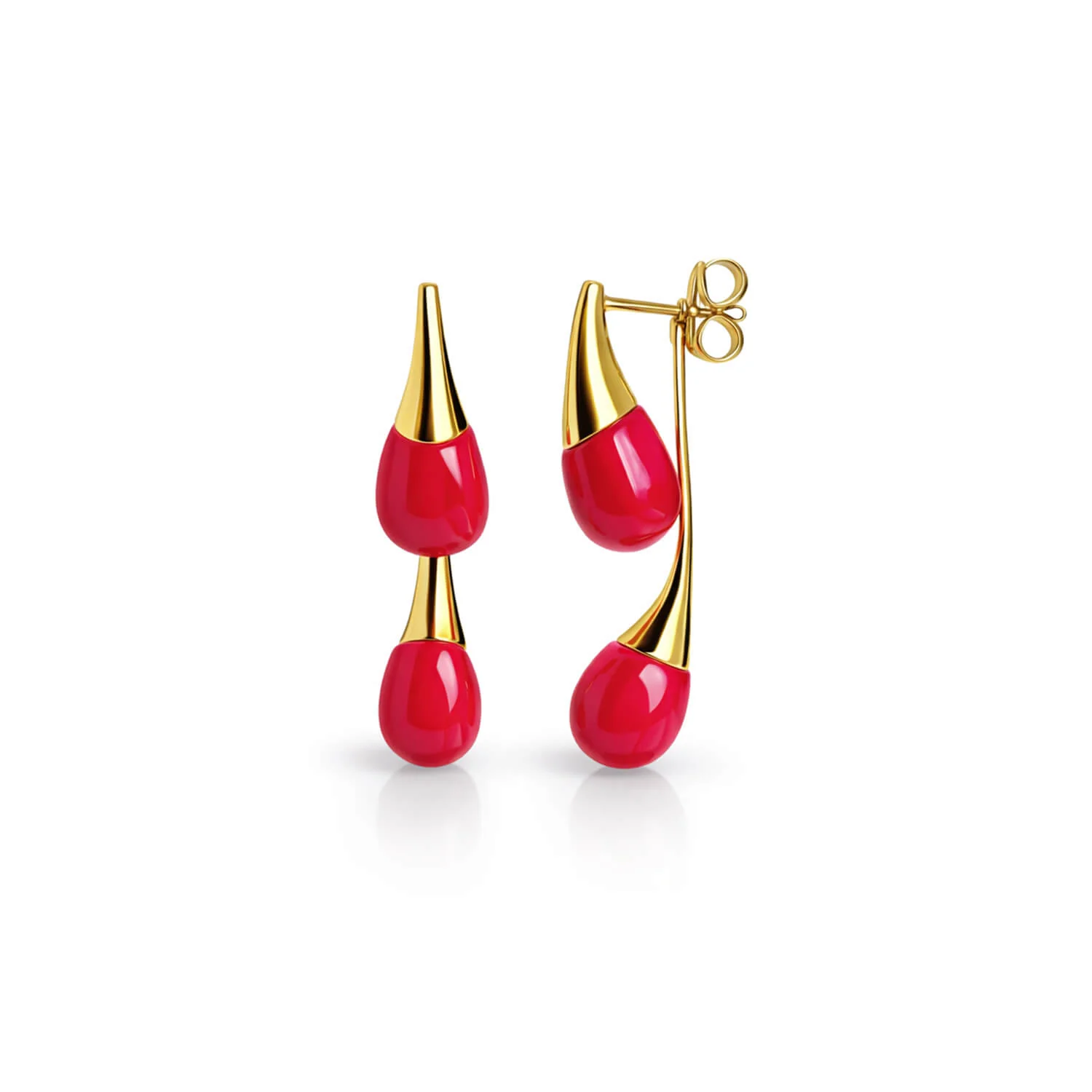 Image of Interchangeable Double Drop Earrings