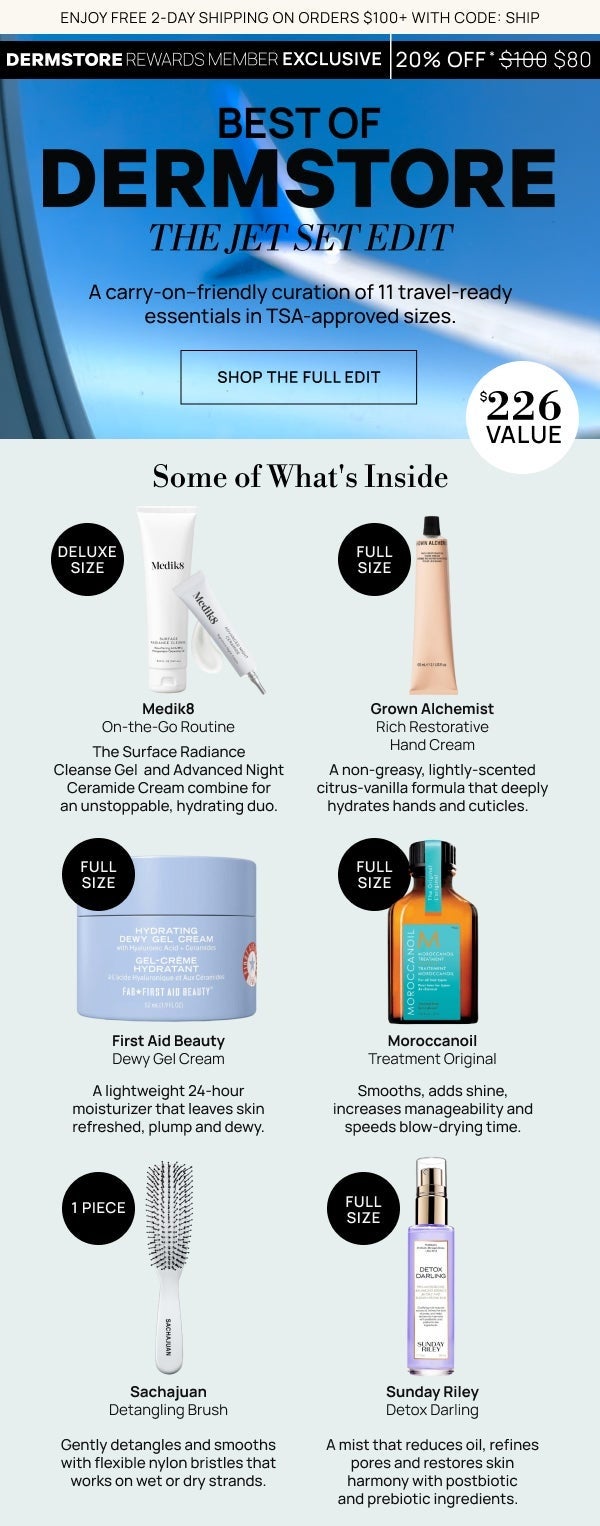 Best of Dermstore: The Jet Set Edit - $226 Value