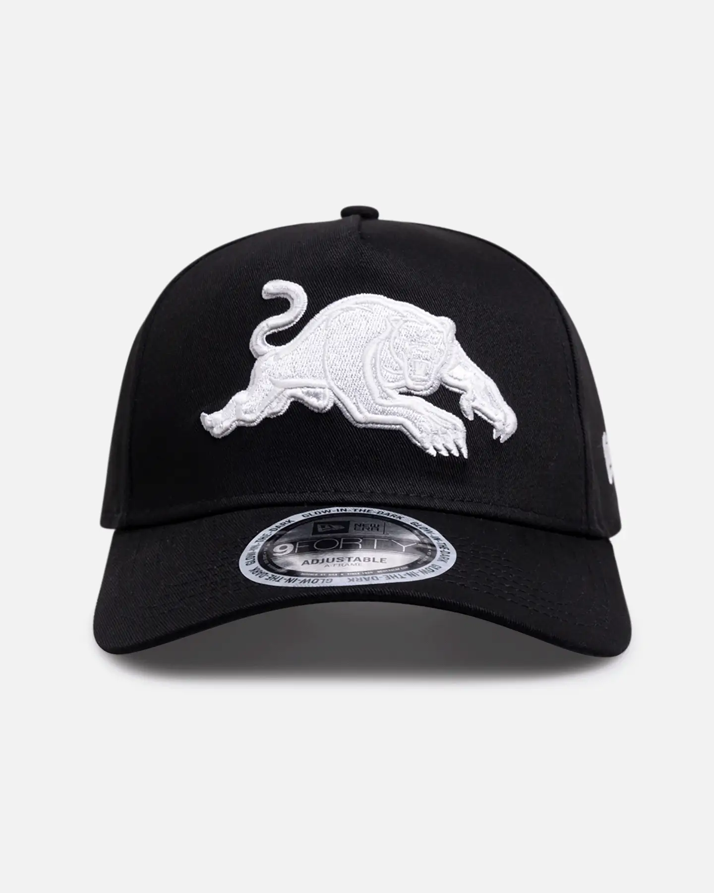 Image of New Era Penrith Panthers 'NRL Glow In The Dark' 9FORTY A-Frame Snapback Black