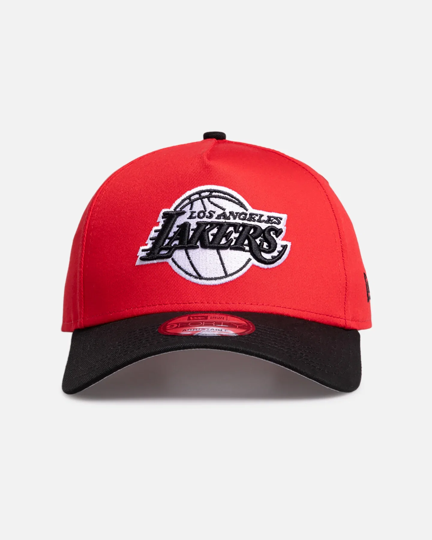 Image of New Era Los Angeles Lakers 'Two-Tone' 9FORTY A-Frame Snapback Red/Black