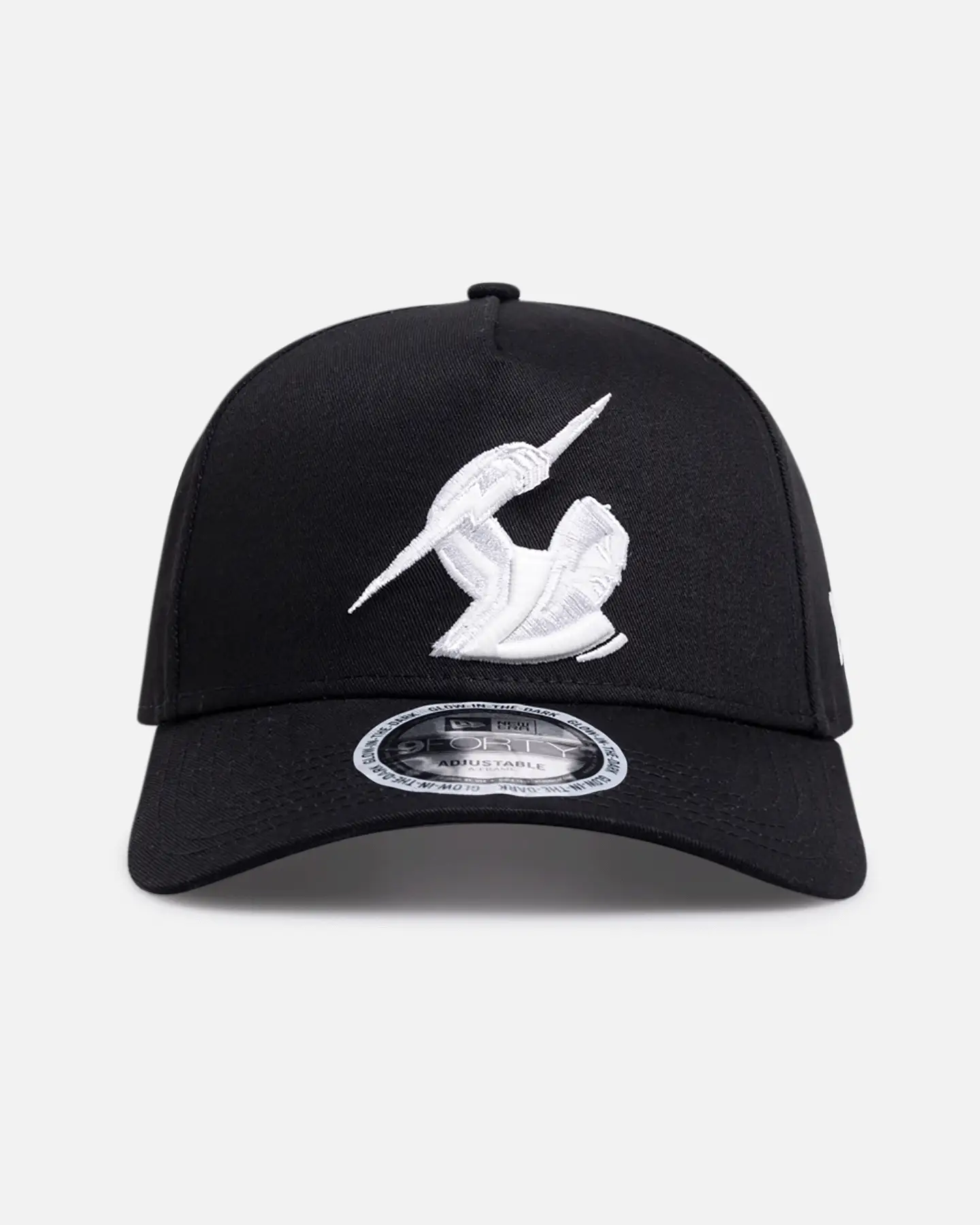 Image of New Era Melbourne Storm 'NRL Glow In The Dark' 9FORTY A-Frame Snapback Black