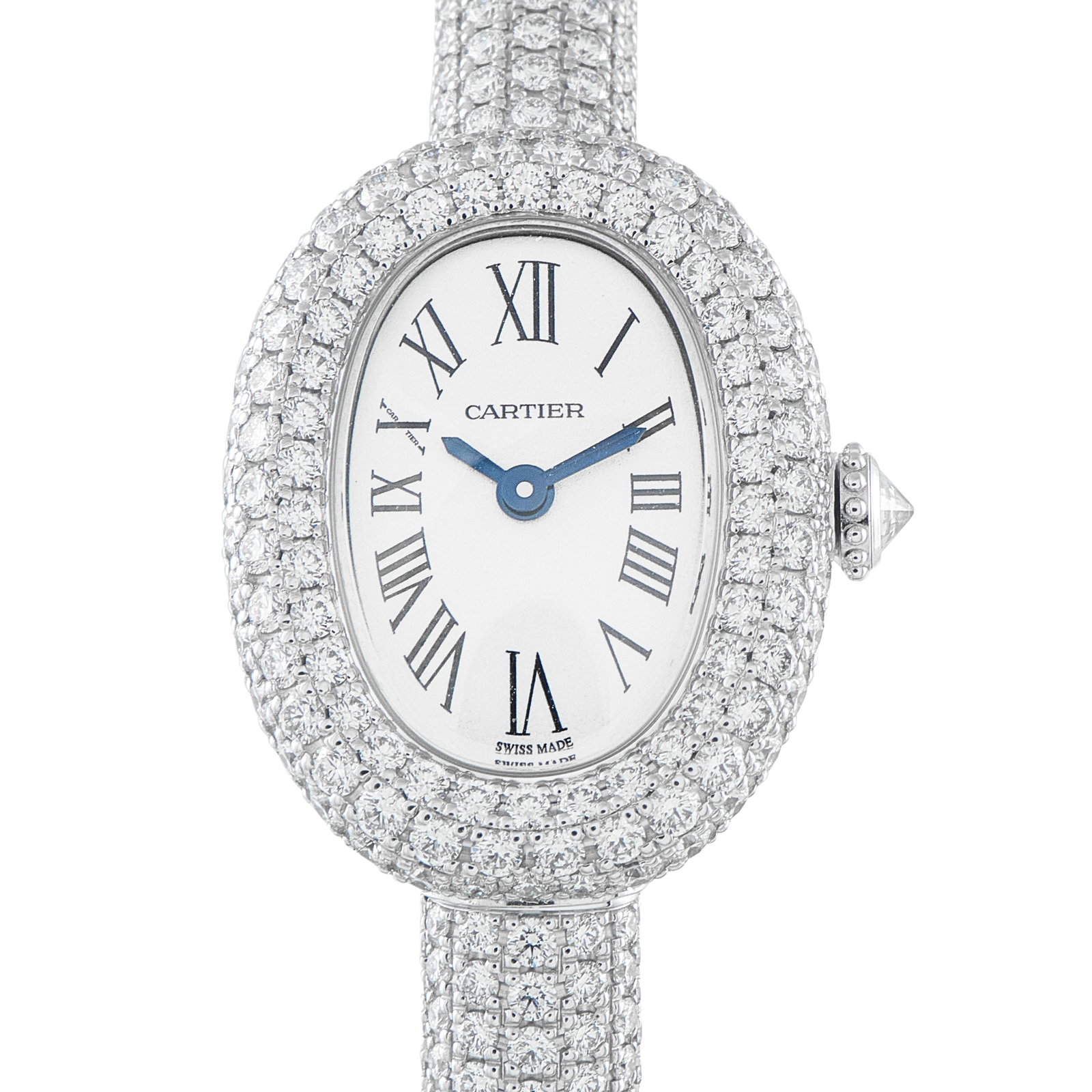 Cartier Baignoire de Cartier Diamond and 18K White Gold Watch HPI01773 hpi01773