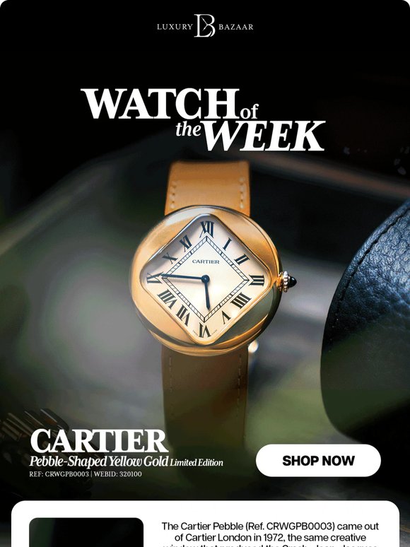 This Pebble came out of the same London workshop as the Cartier Crash