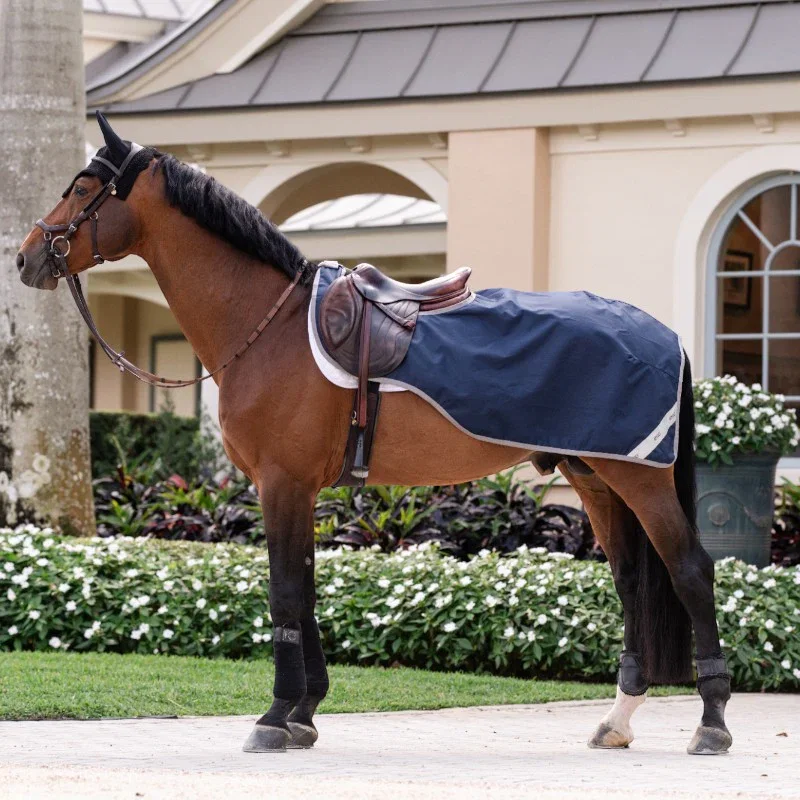Image of Horseware - Couvre-reins Amigo Ripstop marine/ titanium grey
