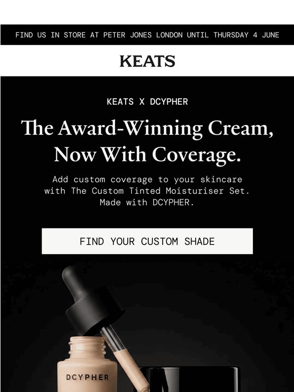 Award-winning skincare, now with coverage