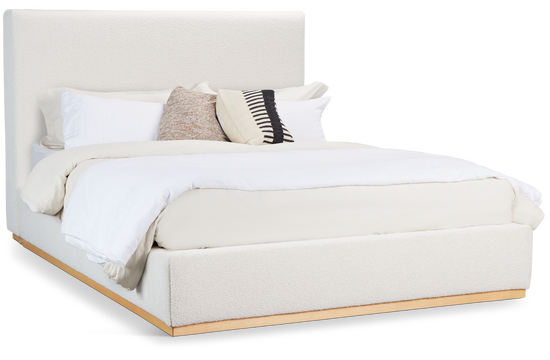 Calabasas Beige Uph Panel Bed