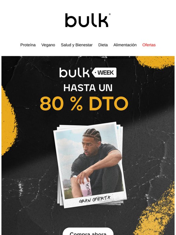 🚨 LA SEMANA BULK YA ESTÁ AQUÍ: Hasta 80% de descuento