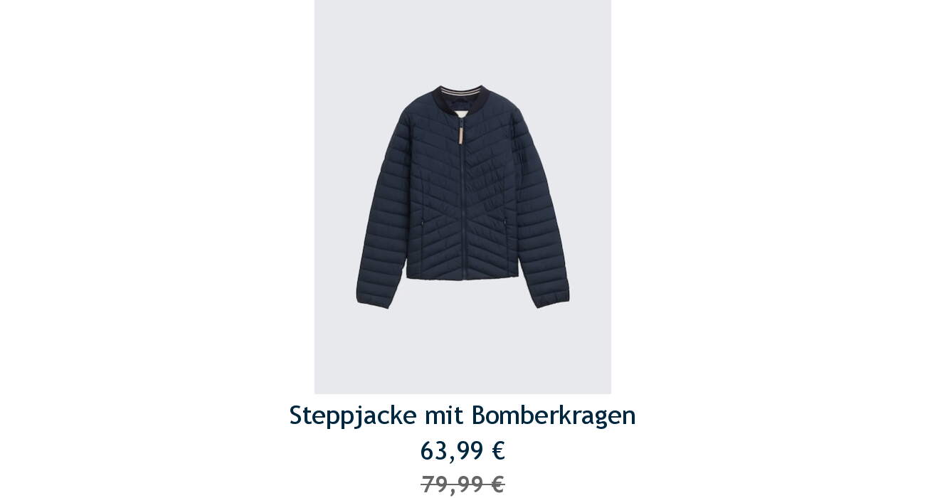 Empfohlenes Kleidungsstück – Details per Klick
