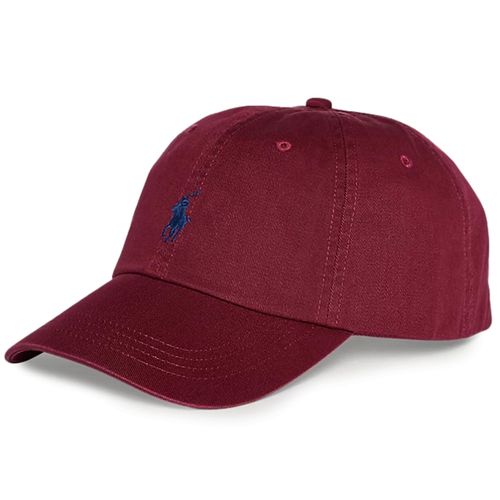 Polo Ralph Lauren Cotton Chino Baseball Cap - Maroon/Red