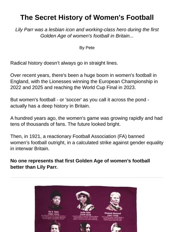 The secret history of women's football