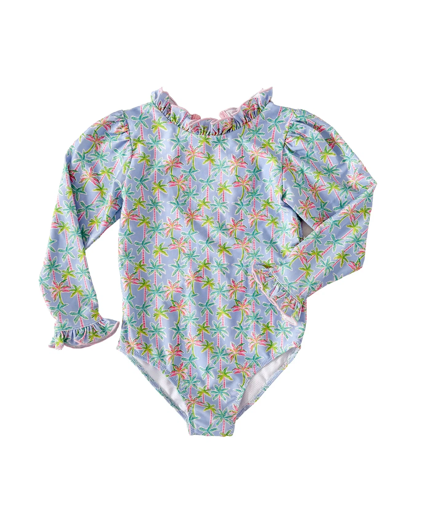 Image of Palmetto Palms Long Sleeve One Piece