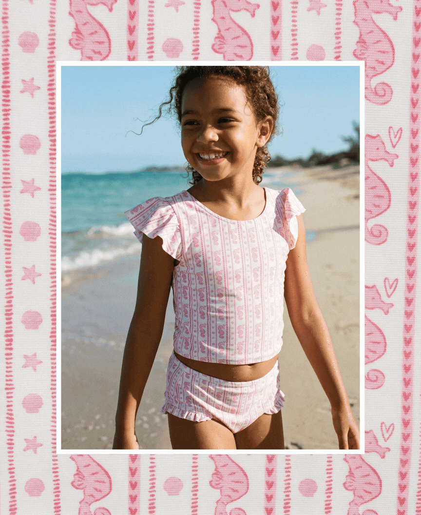 Seahorse and Shell Stripes Collection