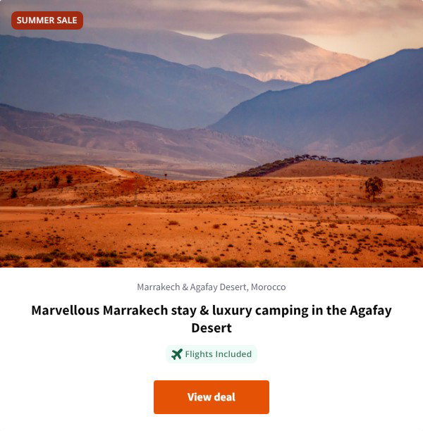 Marvellous Marrakech stay & luxury camping in the Agafay Desert