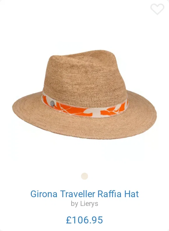 Girona Traveller Raffia Hat by Lierys
