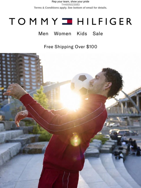 Stadium-ready Hilfiger style ⚽️ Soccer polos, shorts & more