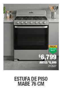 Estufa de piso Mabe 76 cm