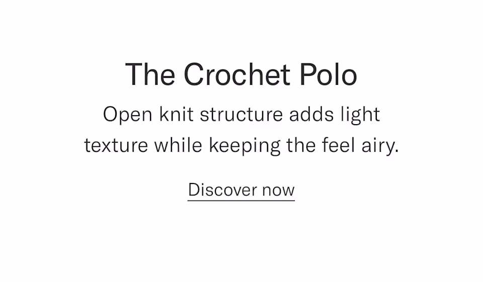 Crochet polos