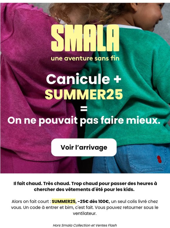 🥵 -25€ et 35 degrés. C'est le moment.