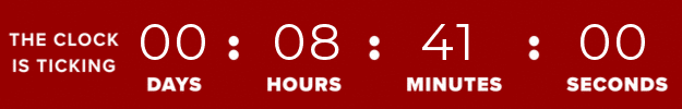 Time's running out! 