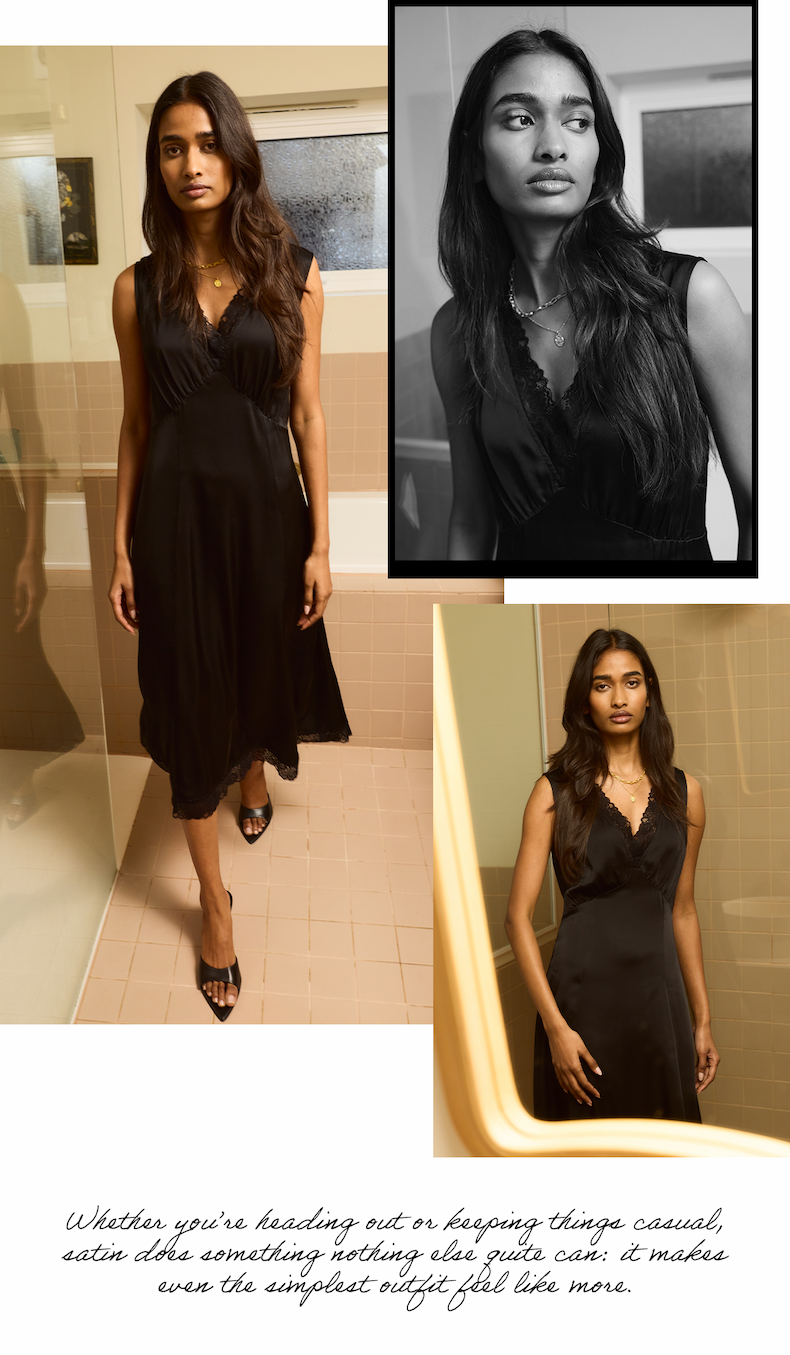 Anoushka Satin Slip Dress