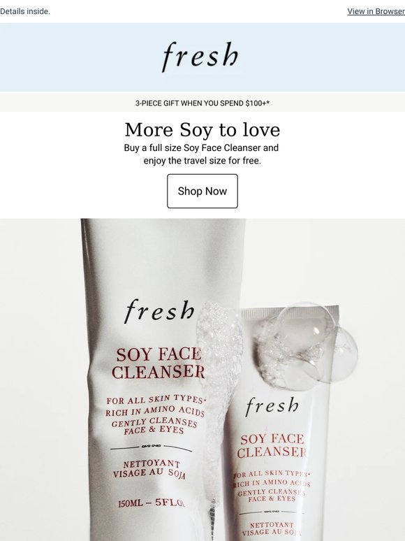 Free Soy Face Cleanser