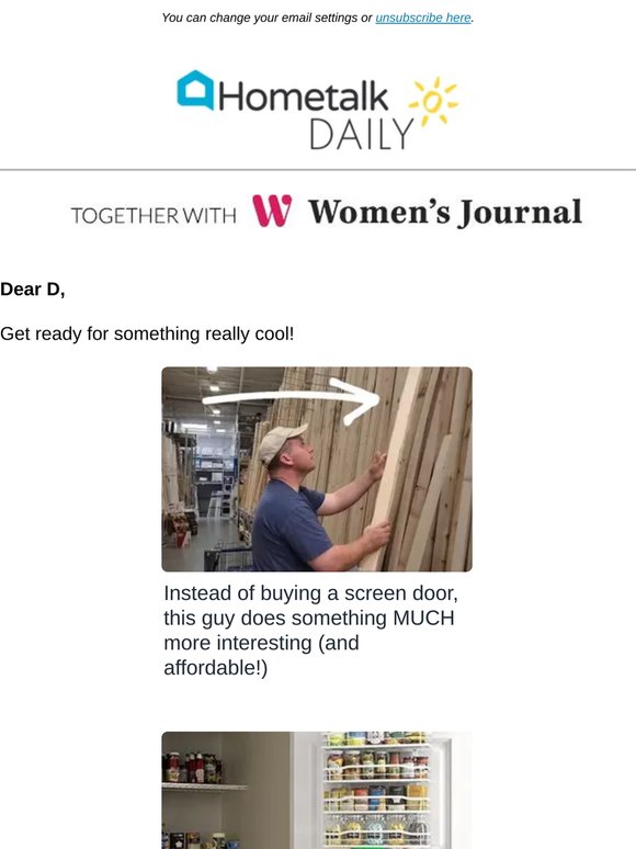 Don't buy a screen door!