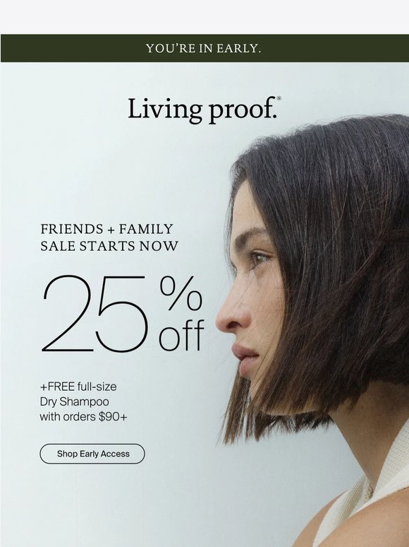 Starts now: 25% off just for you.