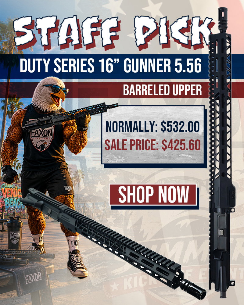 FAXON DUTY SERIES 16 GUNNER 5.56 BARRELED UPPER