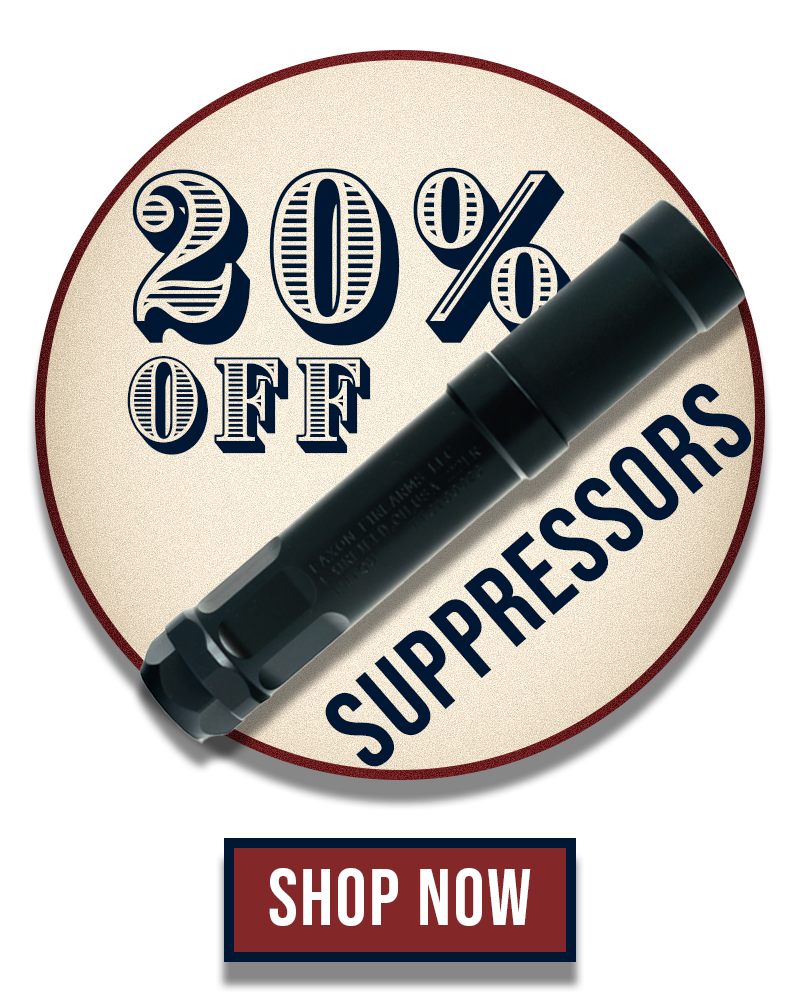 20% OFF SUPPRESSORS SHOP NOW