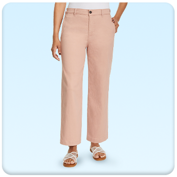 Ella Moss Women's Wide Leg Crop Pant