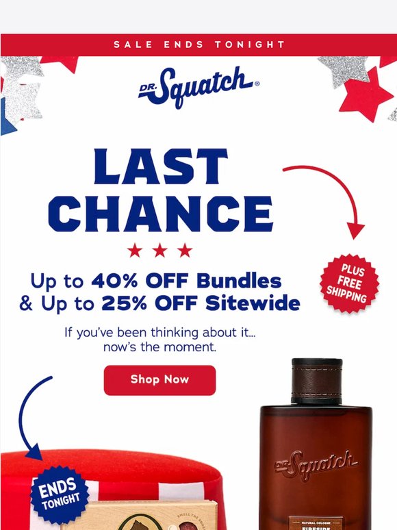 Our Memorial Day Sale ends TONIGHT