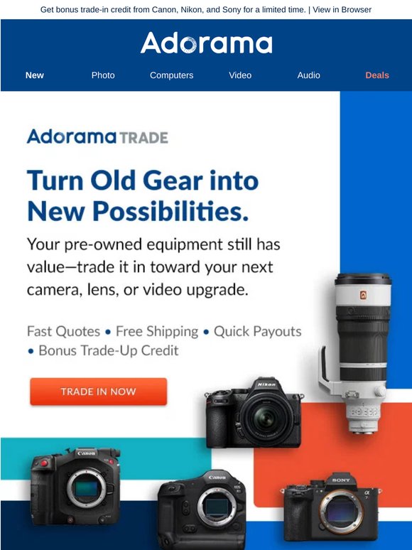 Turn Used Gear into New Camera Savings