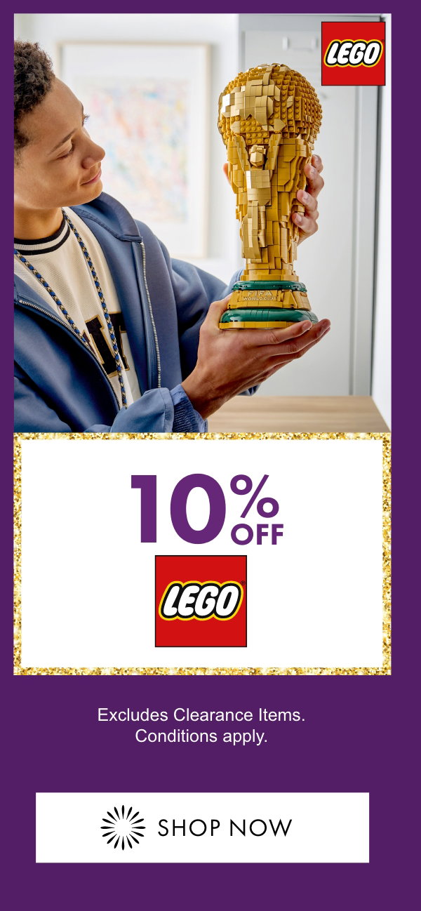 10% OFF Lego