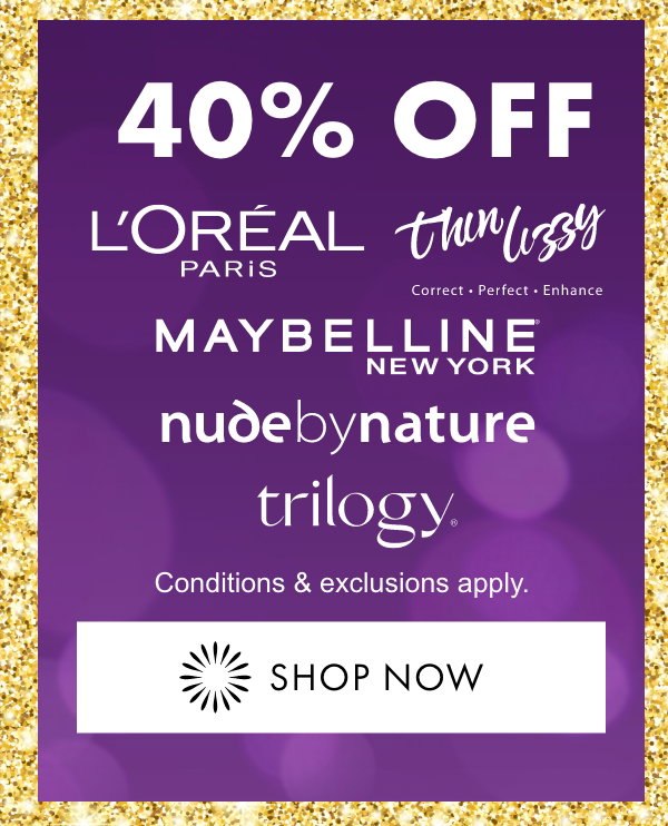40% OFF selected Beauty Brands