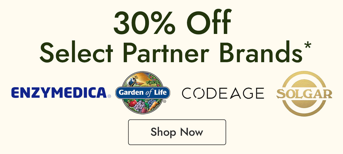 30% off select partner brands