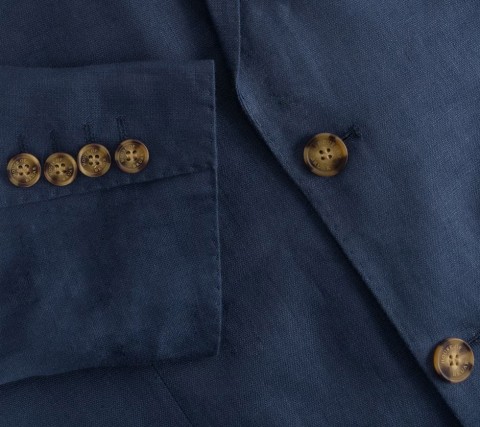 Men's Linen Double Breasted Jacket