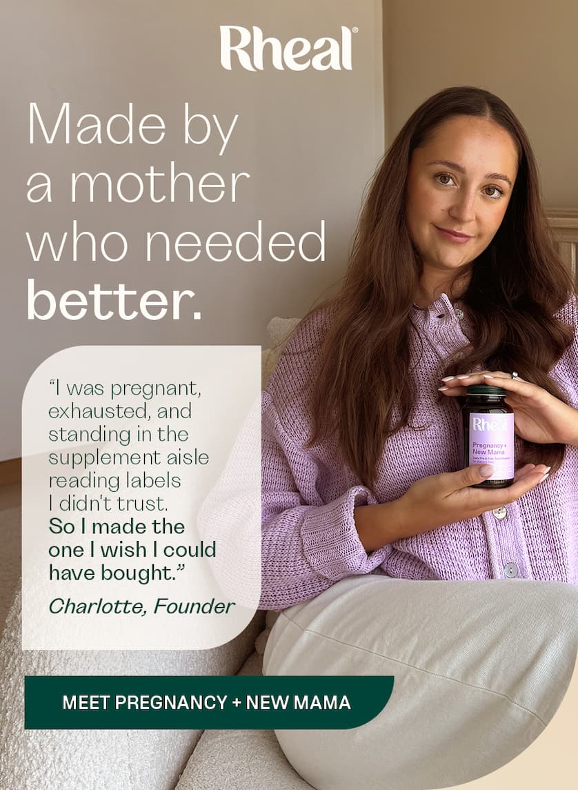 "I was pregnant, exhausted, standing in the supplement aisle reading labels I didn't trust. So I created the one I wish had existed." — Charlotte, Founder
