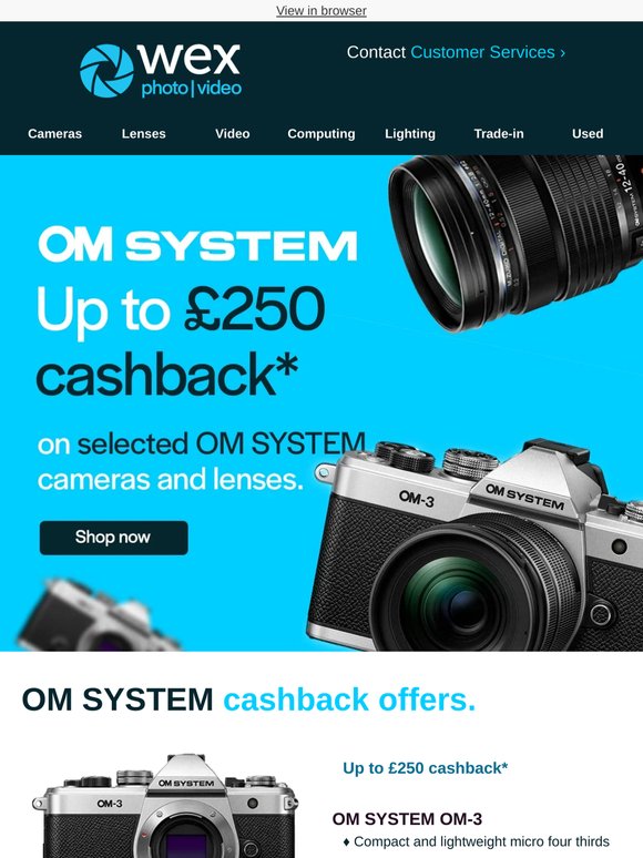 The perfect time to upgrade your OM SYSTEM setup 💵🔙